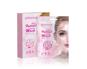 Factory Private Label Face Mask Skin Care Deep Hydrating Rose Pink Crystal Hydrogel Facial Mask Sheet