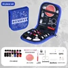 36-Piece sewing kit in blue for Christmas