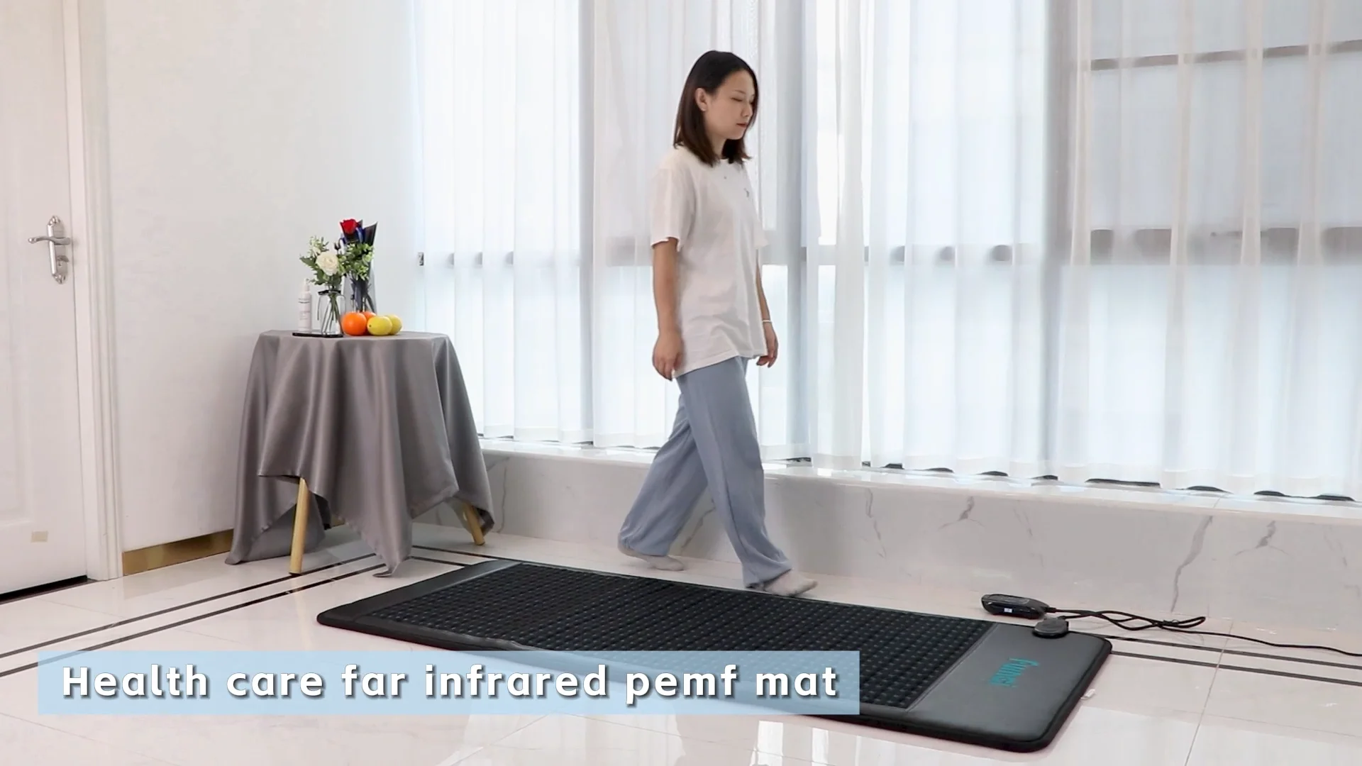 180*90cm 2024 Amethyst Crystal Far Infrared Pemf Heating Mat Bio