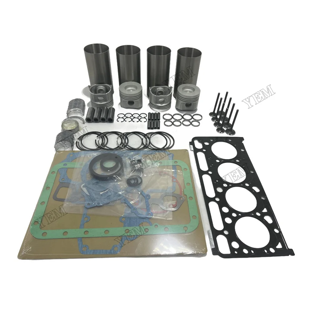 V2003 Overhaul Rebuild Kit for Kubota V2003-M-DI V2003T V2003-T-E2B Engine Bobcat S185 S175 Loader Piston 1G363-21110