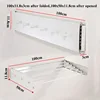 W1609A White 100cm with 6 Hooks