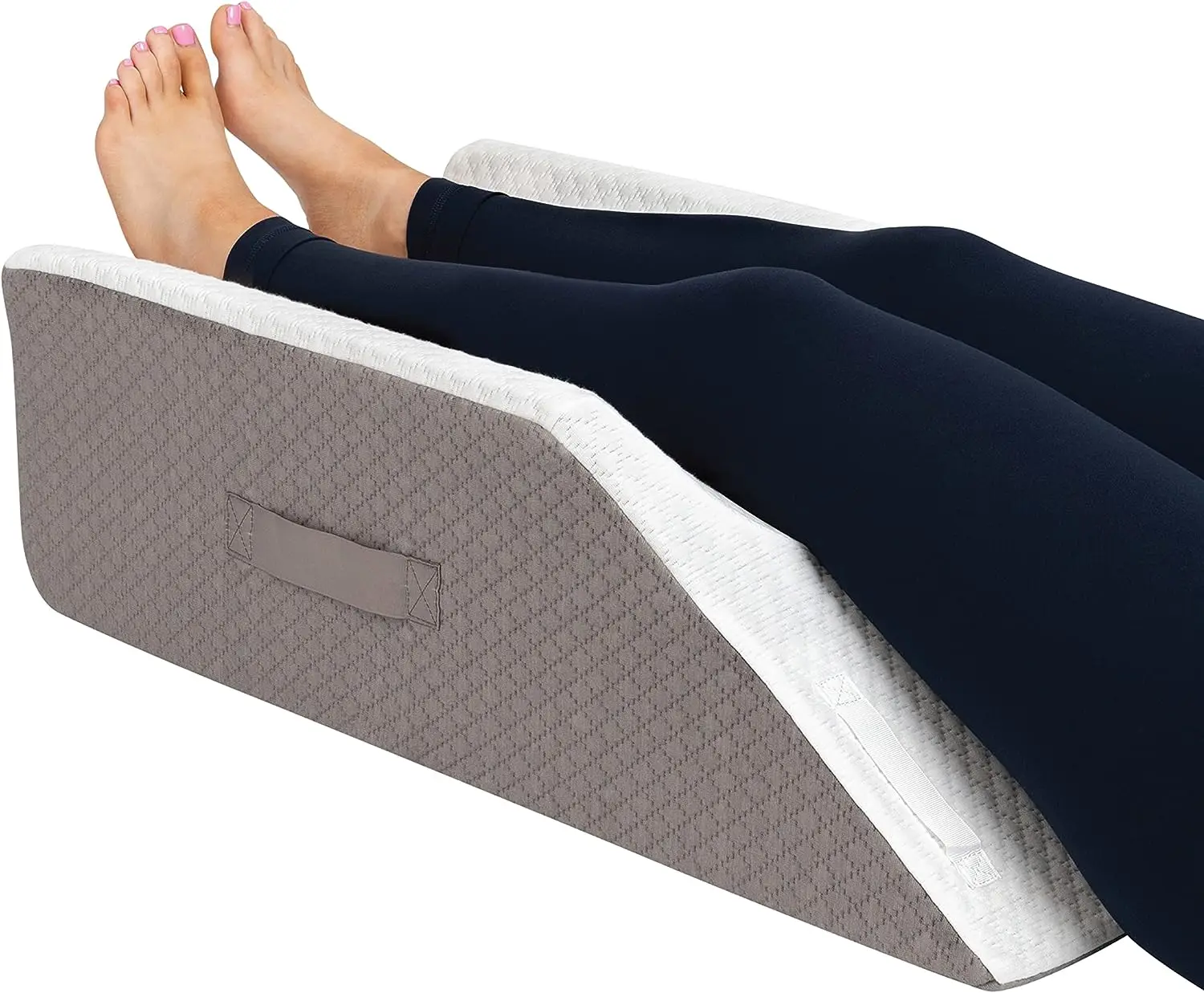 High Quality Memory Foam Elevation Orthopedic Foot Double Legs Knee Rest Wedge Pillow For Pain Relief