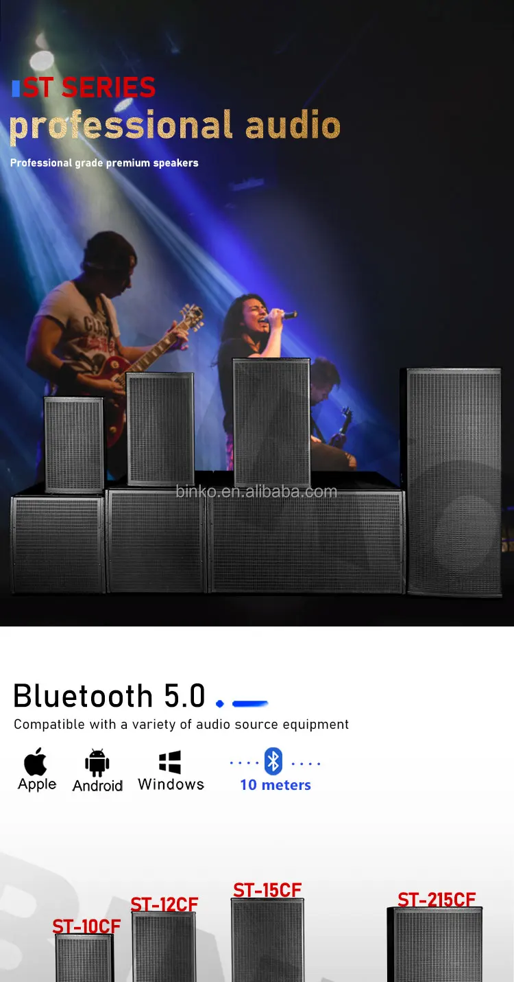 Pa Sound System Active Concert Speaker 15 Inch Professional Subwoofer