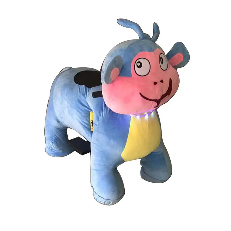 Battery Walking Animal Ride on Toy Plush Stuffed Car Baby Scooter Made in China