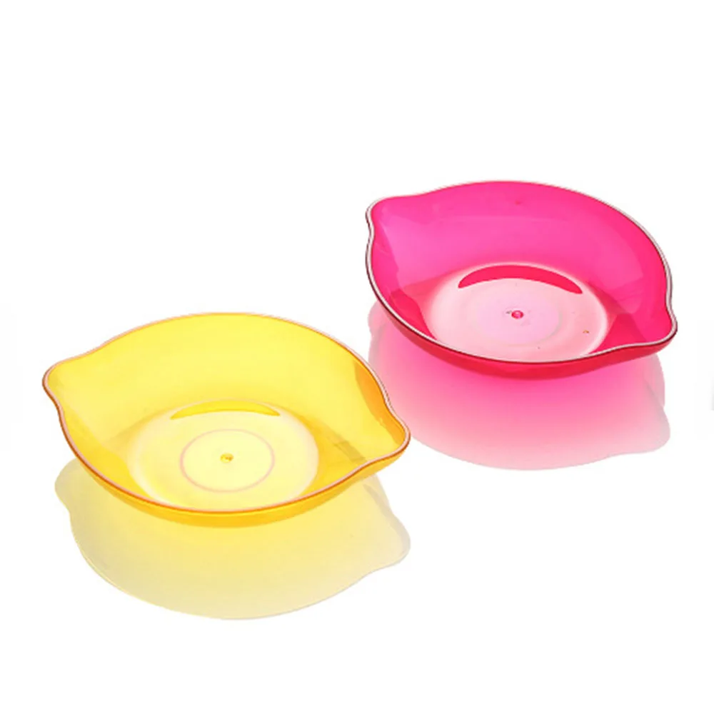 Cross Border Plastic Household New Fashionable Europe Style Durable Food Grade Party Use Oval Dessert Plate