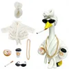 Milk white-turban bathrobe set
