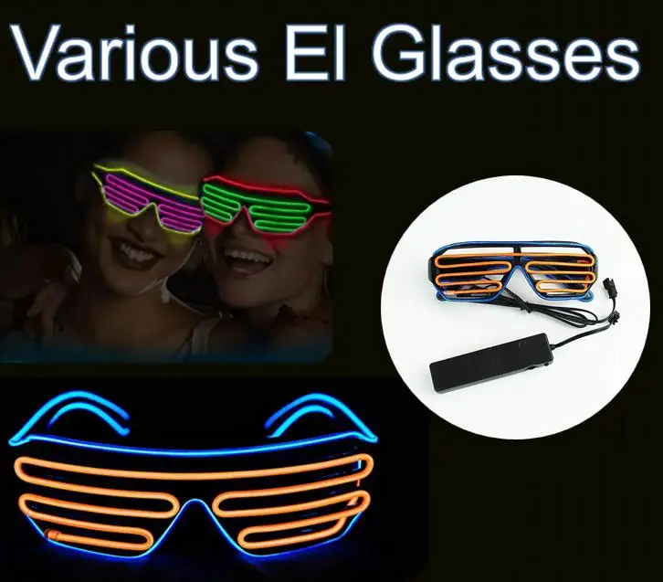 Light Up Christmas Custom Led Shutter Glasses,Party Supplies Led