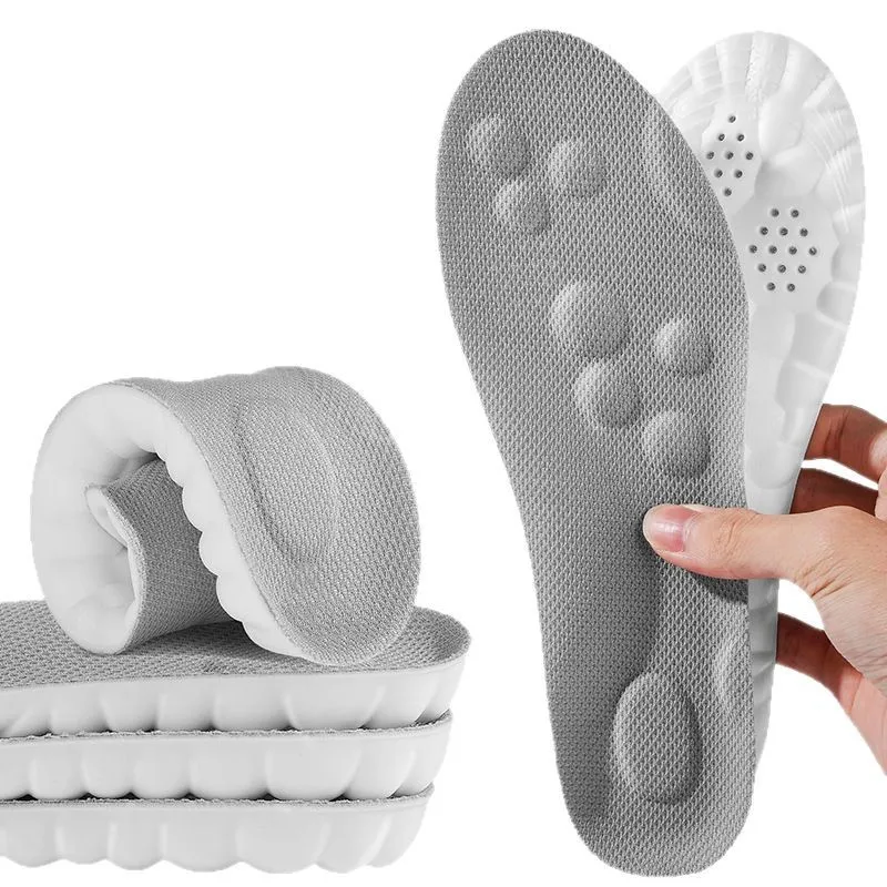 NEW Breathable Sweat Absorbing Soft Comfortable Unisex Height Increase Elevated Sports Insole Made PU Material Environmental