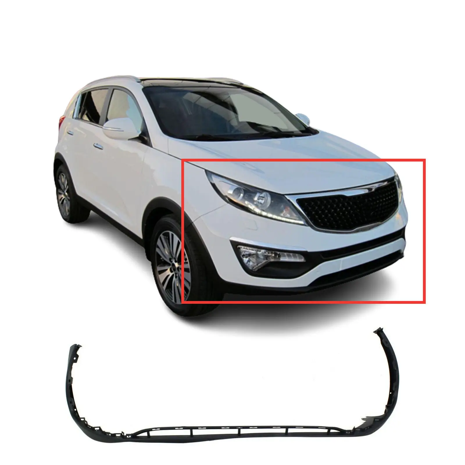 car accessories Front Lower Bumper Cover Fascia lip for 2013-2016 Kia Sportage EX LX SX Base