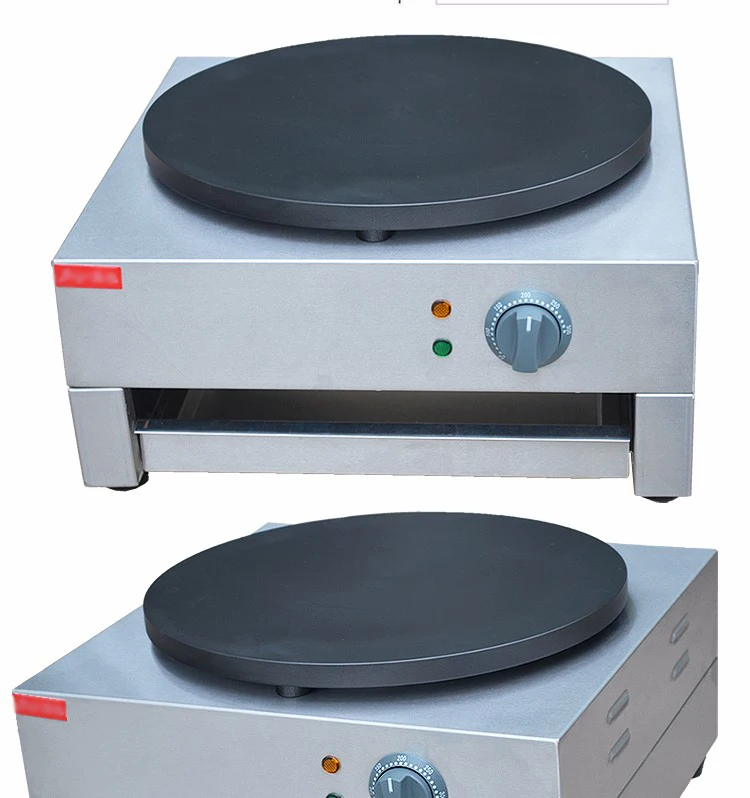 Высокопрочное коммерческое кухонное оборудование, одноголовочная электрическая блинница