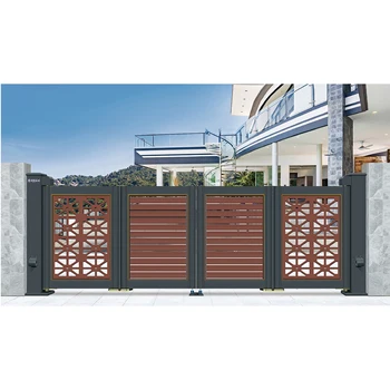 Aluminum Private Garden Fence Swing Gates Driveway Folding Gate Metal Aluminium Security Gate