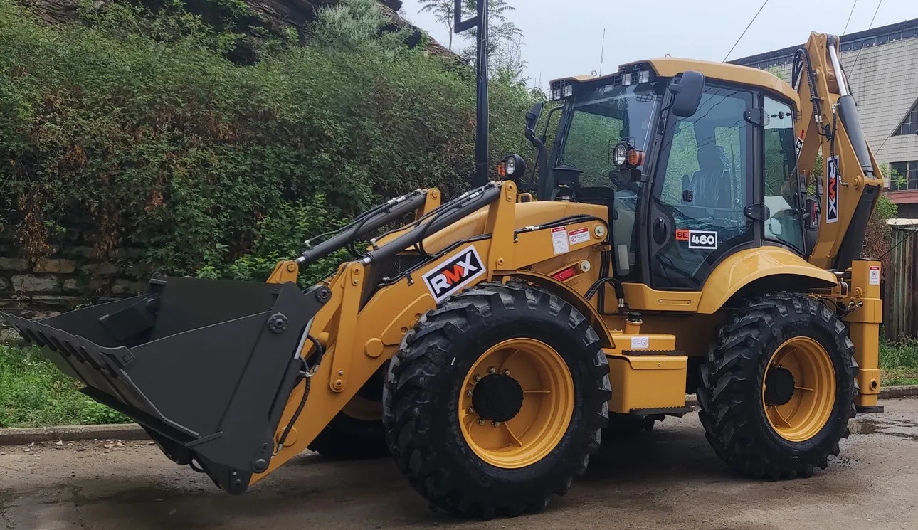 新しい4WD Retroexcavadora4X4バックホーローダーSAM388H388 H