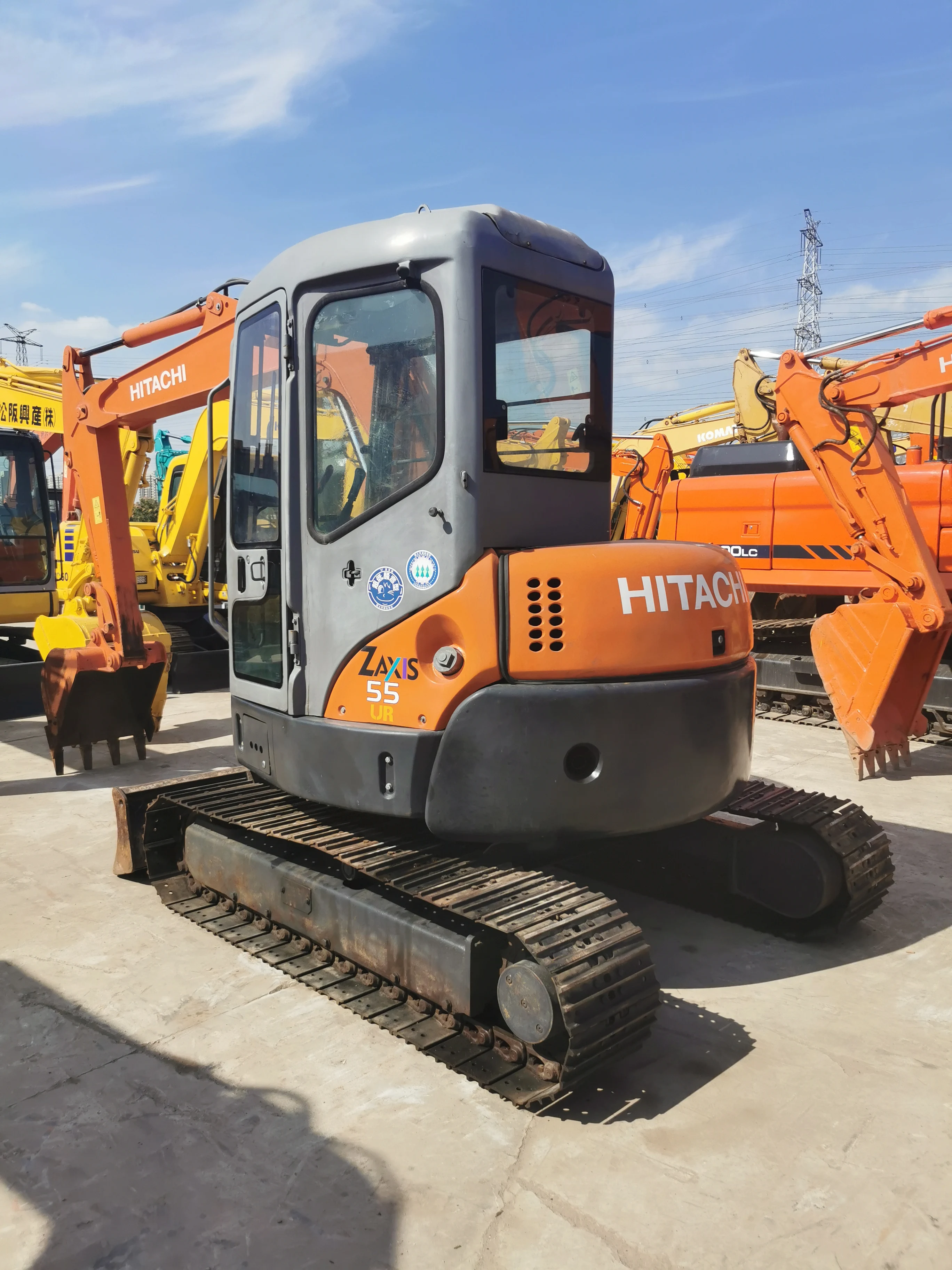 Used Hitachi ZX55 Mini Crawler Excavator 5.5 Tons with 5 Ton Operating Weight and 2021 Year Model