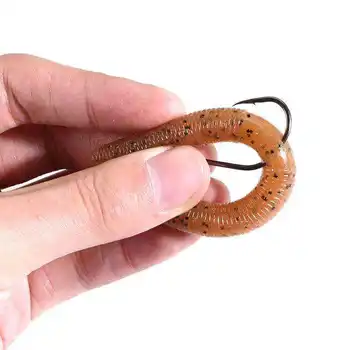 Cheery 13.5cm 10g Senko Worm Soft Plastic Lure Texas Rig Lure Senco Maggot Salty Baits for Freshwater Fishing 50mm Size – Soft Lure – view 5