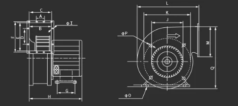 Centrifugal Fan, 216, M3/h, 85w, Steel - detail 20