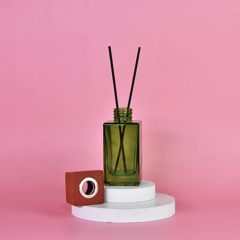 Flameless Empty Glass Aroma Reed Diffuser Bottles Air Fresheners With