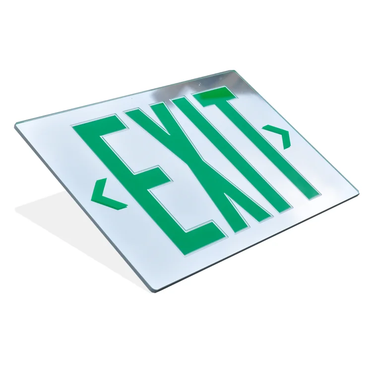 Custom Security Display Boards Fire Safety Emergency Acrylic Exit Sign