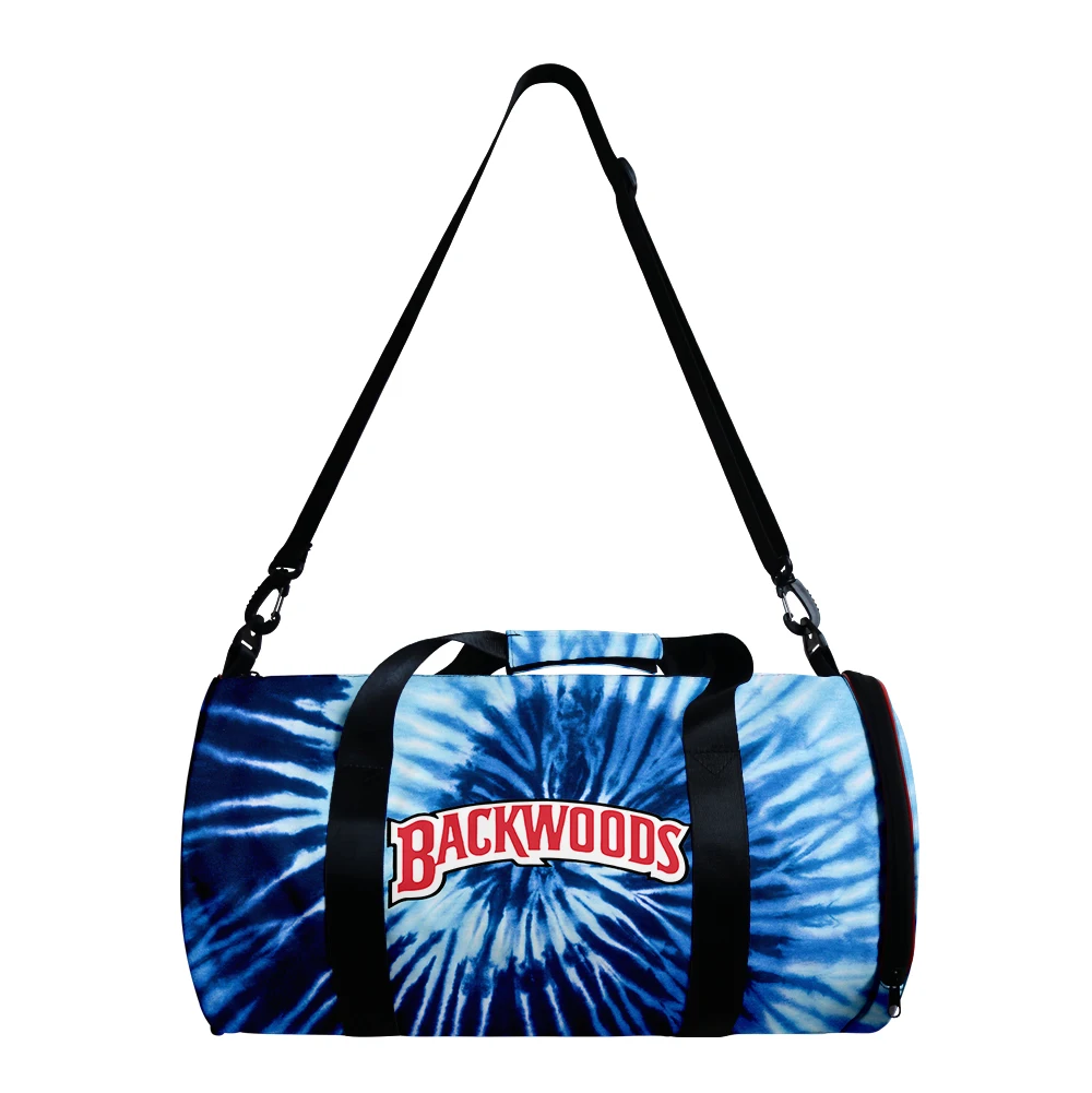Custom 3D All Over  Printing Backwoods Cigar Waterproof and Smell Proof Handbag Gym Duffel Travel Luggage Bag