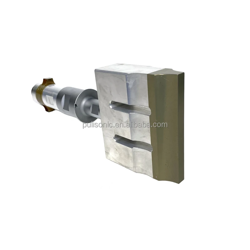 20khz 1000W Ultrasonic Welding Transducer With Booster and Steel Horn Piezoelectric Ultrasonic Welder Transducer
