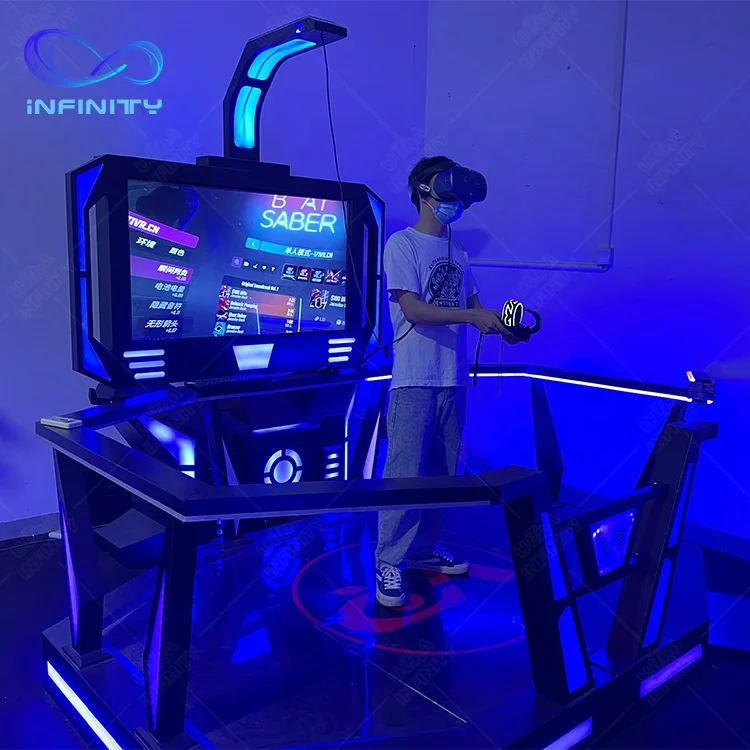 New Design Game Machine Virtual Reality Space Walk Vr Gaming Equipment Standing Platform with Vr Headset