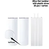 Bicchiere piatto da 20oz con cannuccia in plastica