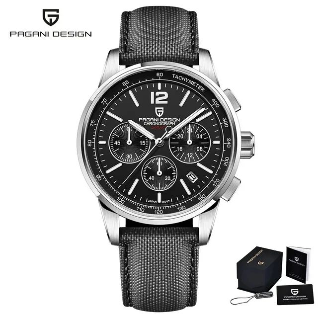 パガーニ デザイン 41mm メンズ クラシック スポーツ クォーツ時計