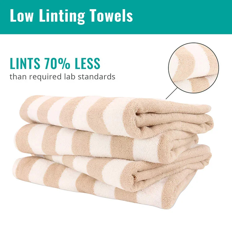 High Quality 100 Cotton Beach Towel /pool Towel Double Yarn Strength