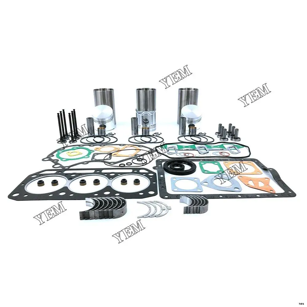 3D84 Overhaul Repair Kit With Bearings Piston Rings Full Gasket Set Valve Liner Kit for Yanmar