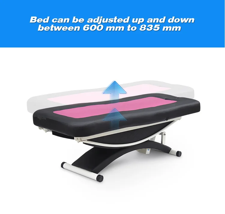 Kangmei Modern Luxury Beauty Salon Furniture 3 Ce Motors Black Spa