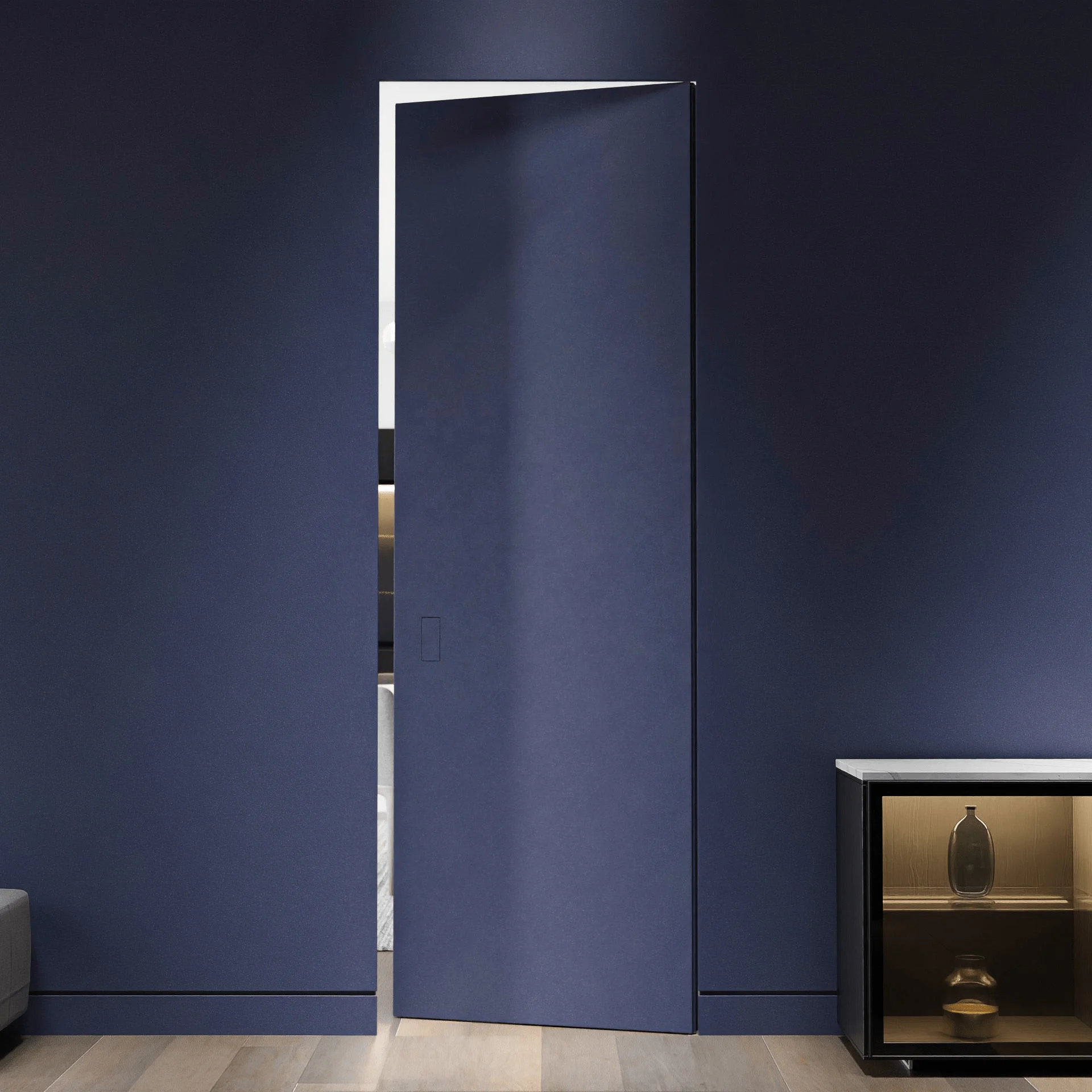 Sliding Soundproof Hidden Bookcase Door Bedroom Secret Room Invisible  Frameless Interior Door Wooden Doors for House