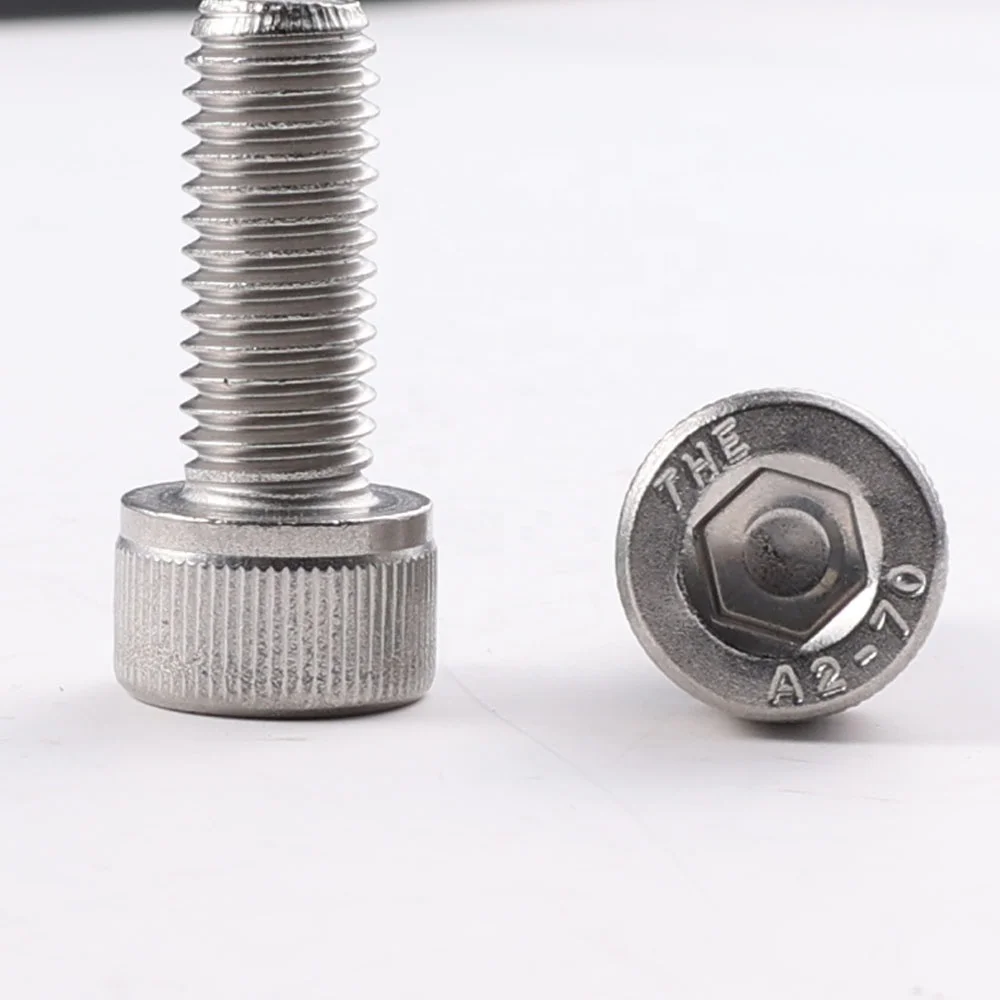 Vis à Tête Cylindrique DIN 912 Noir A2-70 Inox - Clé Allen M4 M5 M6 M8