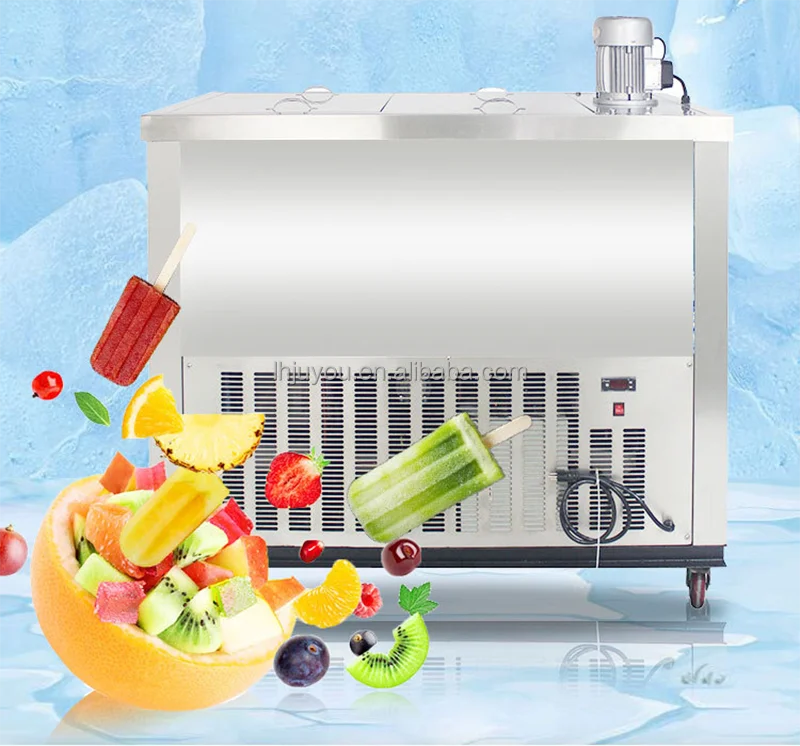 Commercial Popsicle Icecream Maker Automatic 4 Moulds Popsicle Machine