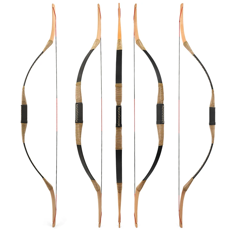 Sososhoot Traditional Mongolian Recurve Bow – Handmade Longbow For Horseback Hunting, 28” Draw, Ambidextrous