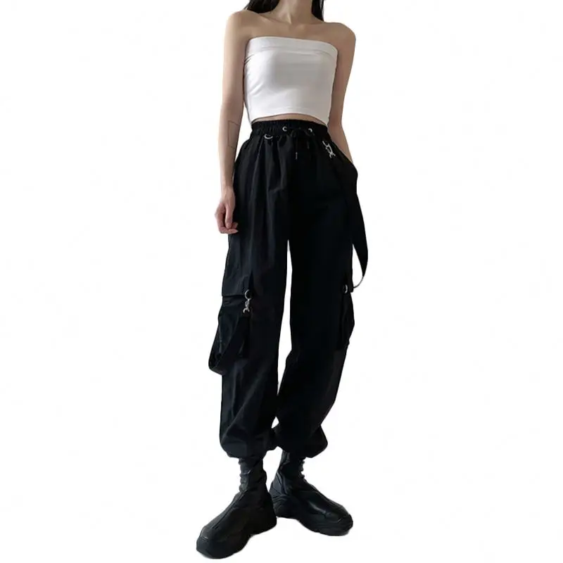 Yys Women Military Strap Cargo Pants 