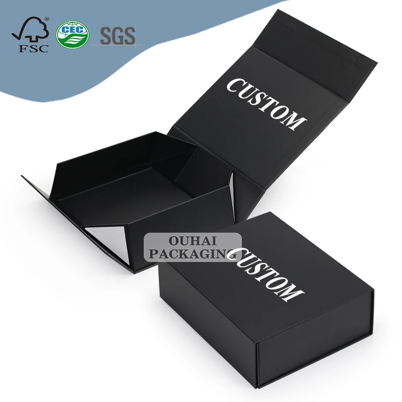 Alibaba.com: Customized packaging boxes with logo printing for clothing brands, magnetic closure ...