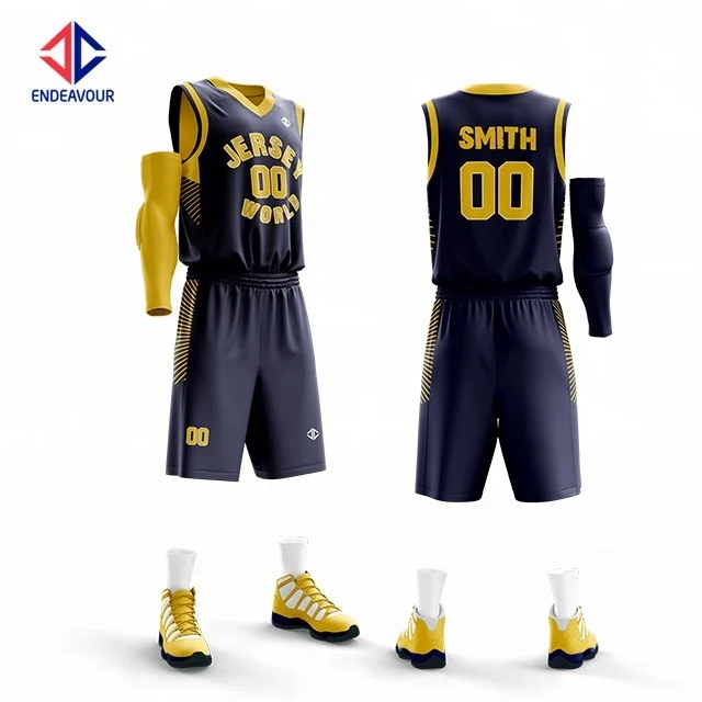Team Competition High Quality Fully Customization Basketball Jersey Uniform Design