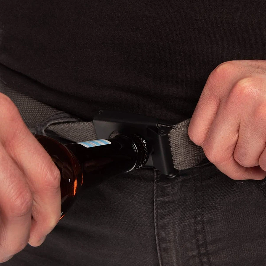 Wear-resistant Casual Sports Training Durable Canvas Web Belt Men Wear-resistant Tactical Flip Top Buckle Belt