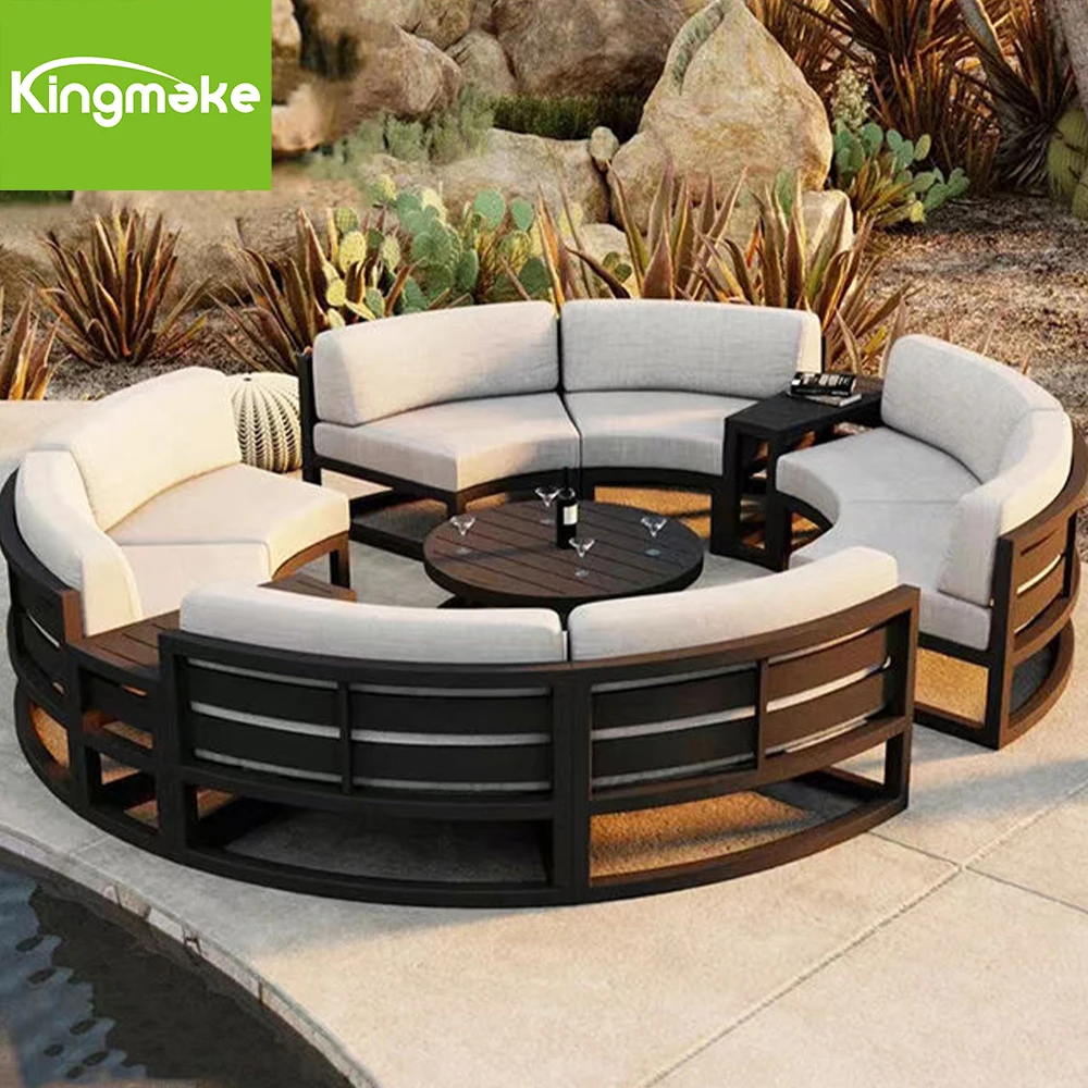 Modern Aluminum Round Shape Garden Sofas Outdoor Furniture Outdoor ...