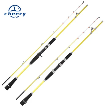 CHEERY Carbon 2-Piece Ginkgo Boat Fishing Rod Fuji Guides for Yellow Gout Octopus Squid Perch Offshore Use No.40 – Trolling Lure – view 2