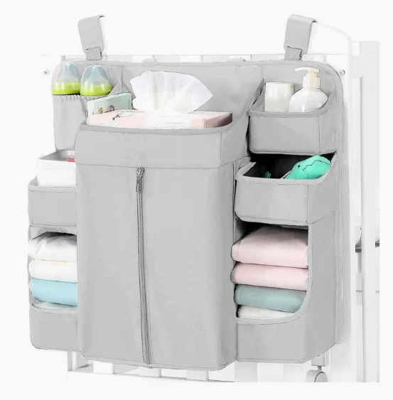 Portable  Baby Essentials Diaper Child Nursery Hanging Diaper Caddy Organizer for Changing Table  Crib Diaper Stacker Wholesale