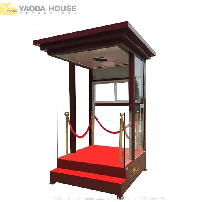 Cheap Easy Assembly Sandwich Panel Outhouse Prefabricated Portable Security Booth for Sale