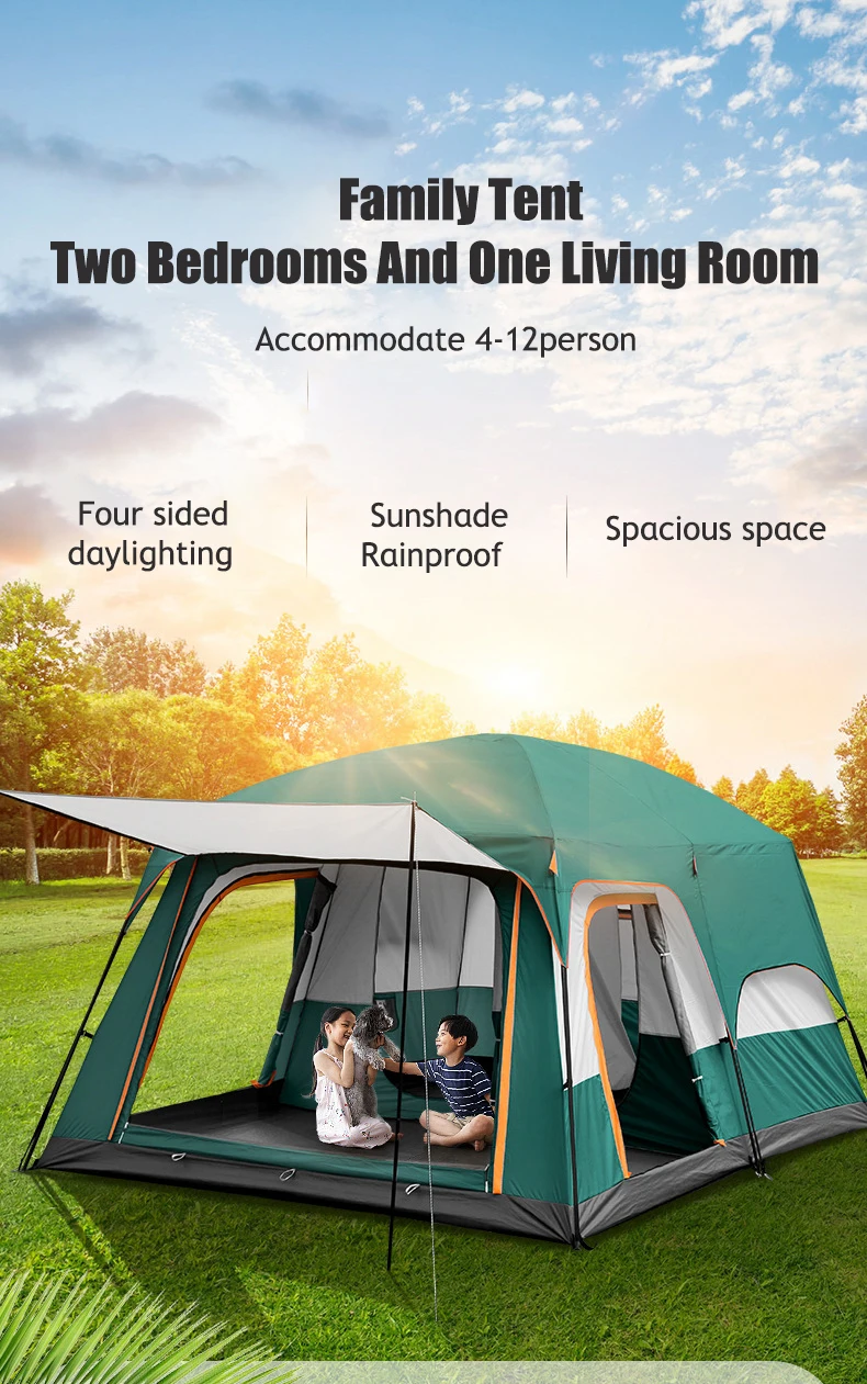 CAMPROS CP Outdoor Two-Bedroom And One-Living Room 8-10 People