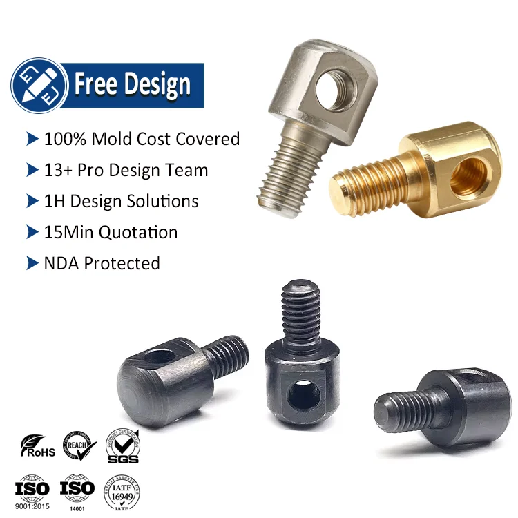 OEM Customized M5 Sling Swivel Stud Screw Bolt - Black Oxide