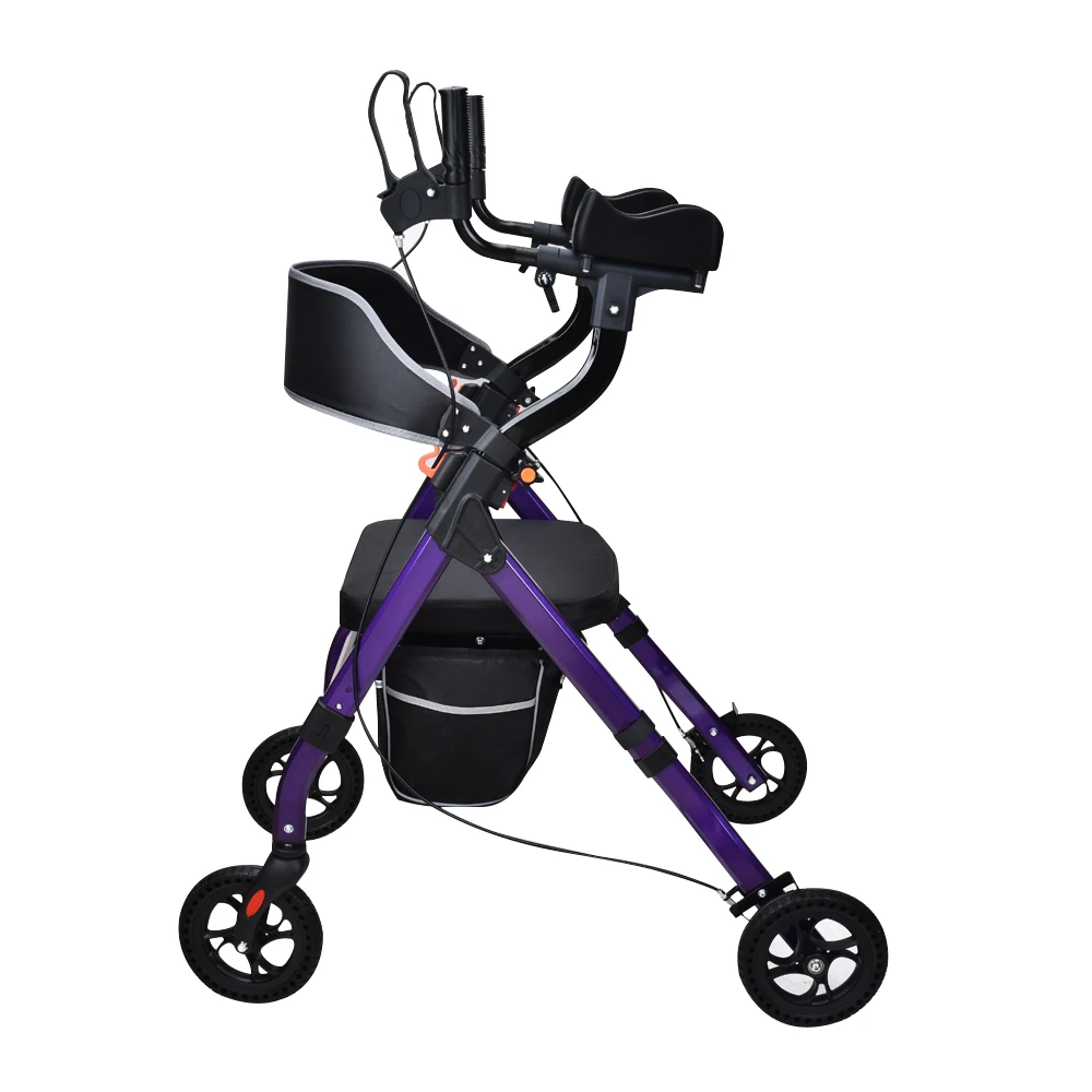 Aluminum Rollator Walker with Forearm Support-KDBWG917B02