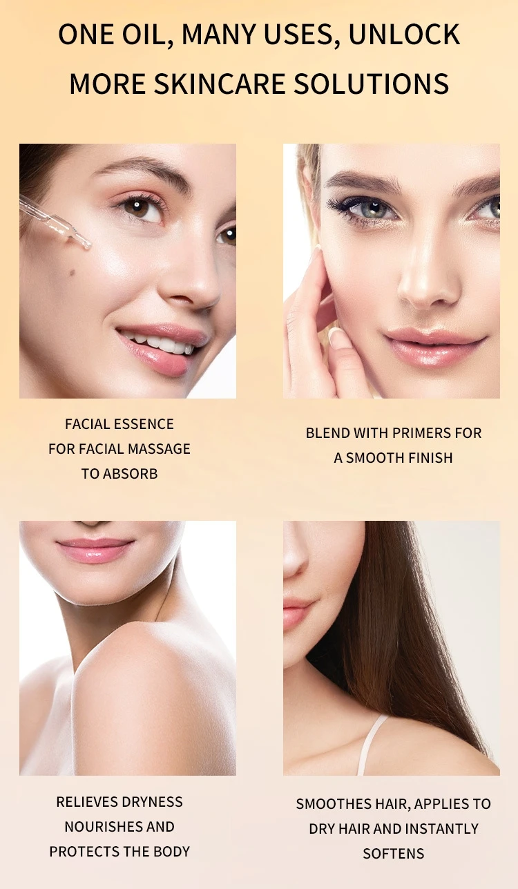 For DR RASHEL Whitening Anti-Aging Face Oil Vitamin E Coconut Oil Infused Glycerin Rosehip Easy-to-Absorb Moisturizing Lightenin