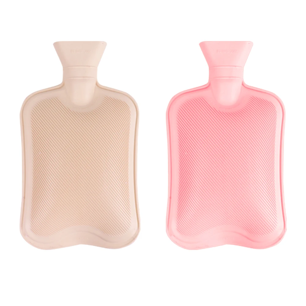 Reusable Hot Water Bottle Bag with Plush Soft Fur Cover Rubber Hot Water Bag Cover Custom