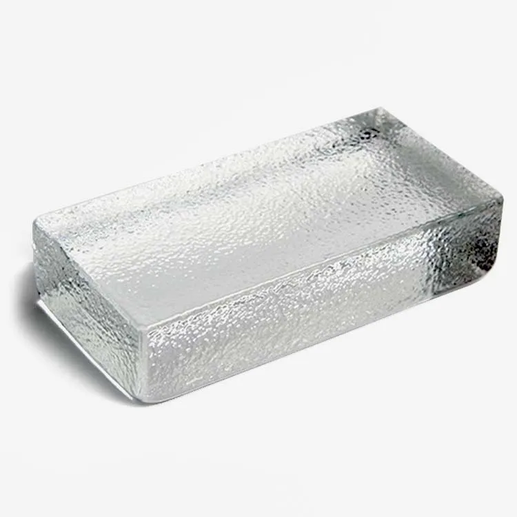 サンドブラストフロストガラスブロックレンガ霧のあるクリスタルガラス