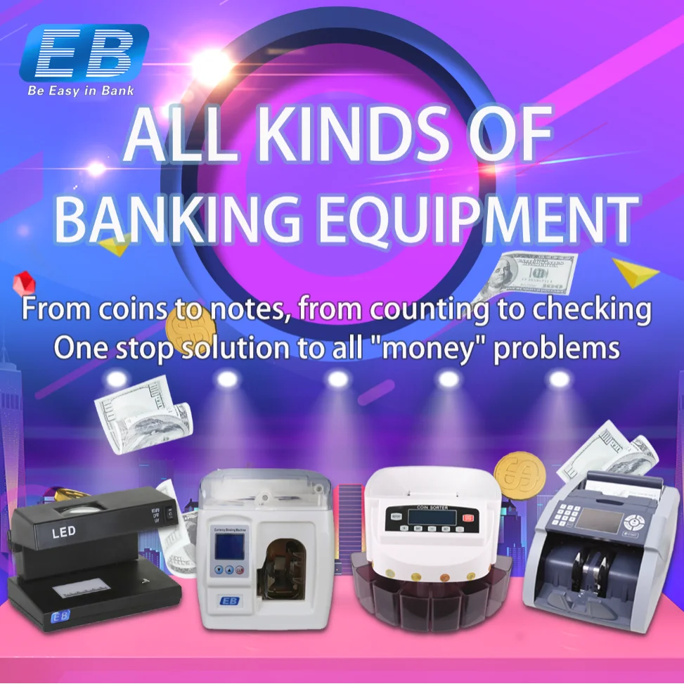 Bill counter and detector, all kinds of money machines. Product Show