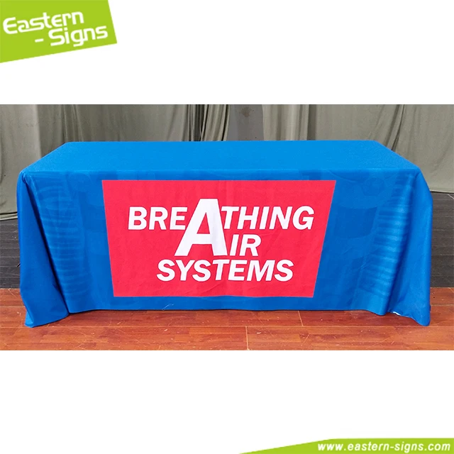 Пользовательский логотип мероприятие печать 6 футов свободный Fit trade show настольная Обложка