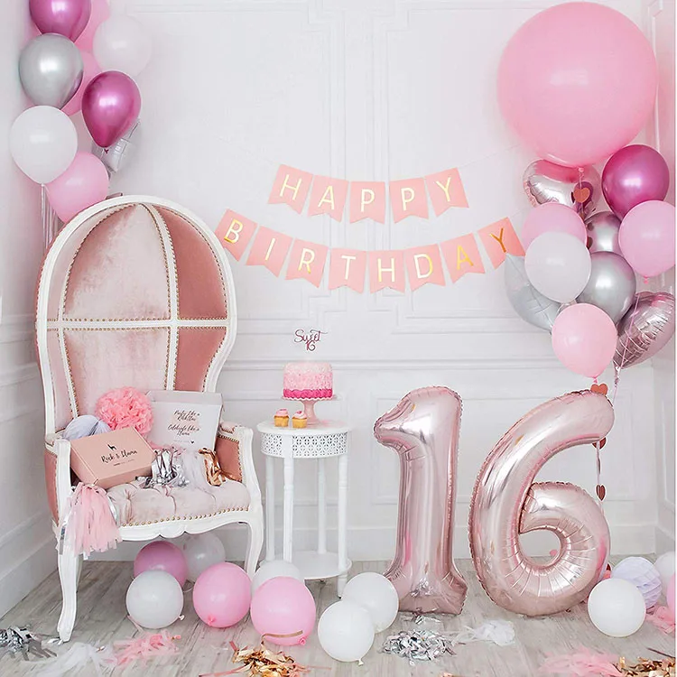 Decorations Pour Anniversaire De Filles Fournitures Mignonnes 16 Pieces Couleur Rose Buy 16th Anniversaire Decorations Fournitures De Fete Fete Sweet 16 Decoration Douce 16 Articles De Fete Product On Alibaba Com